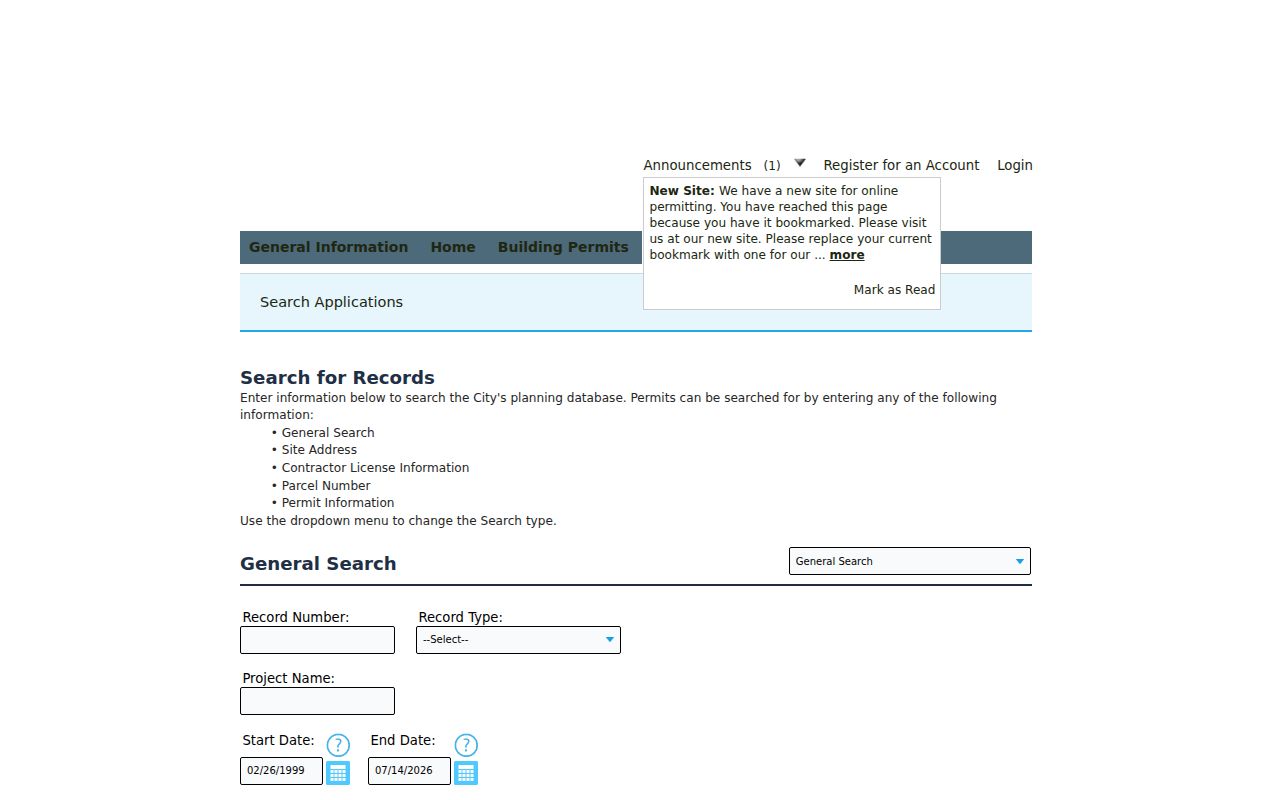 Rosemead people search using the city planning and permit portal