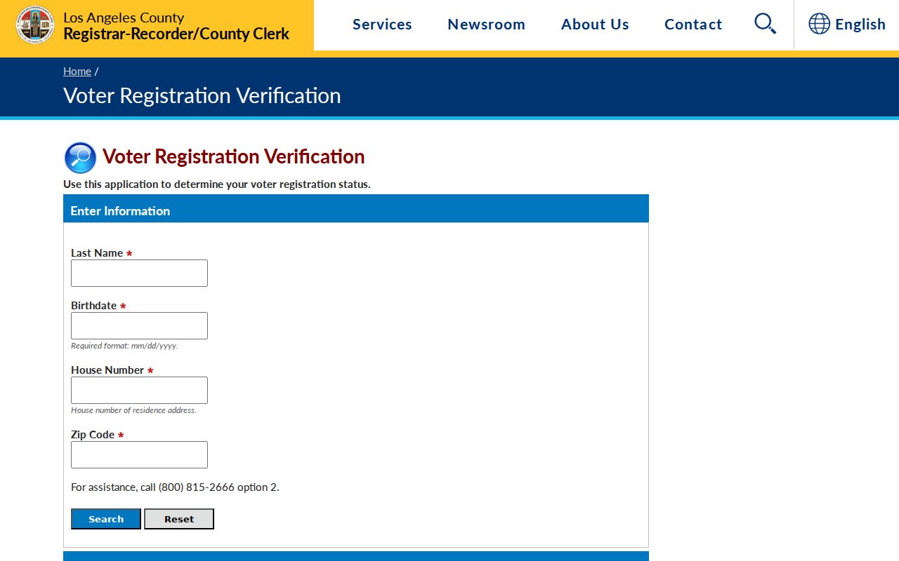 Rosemead people search view of county voter registration verification
