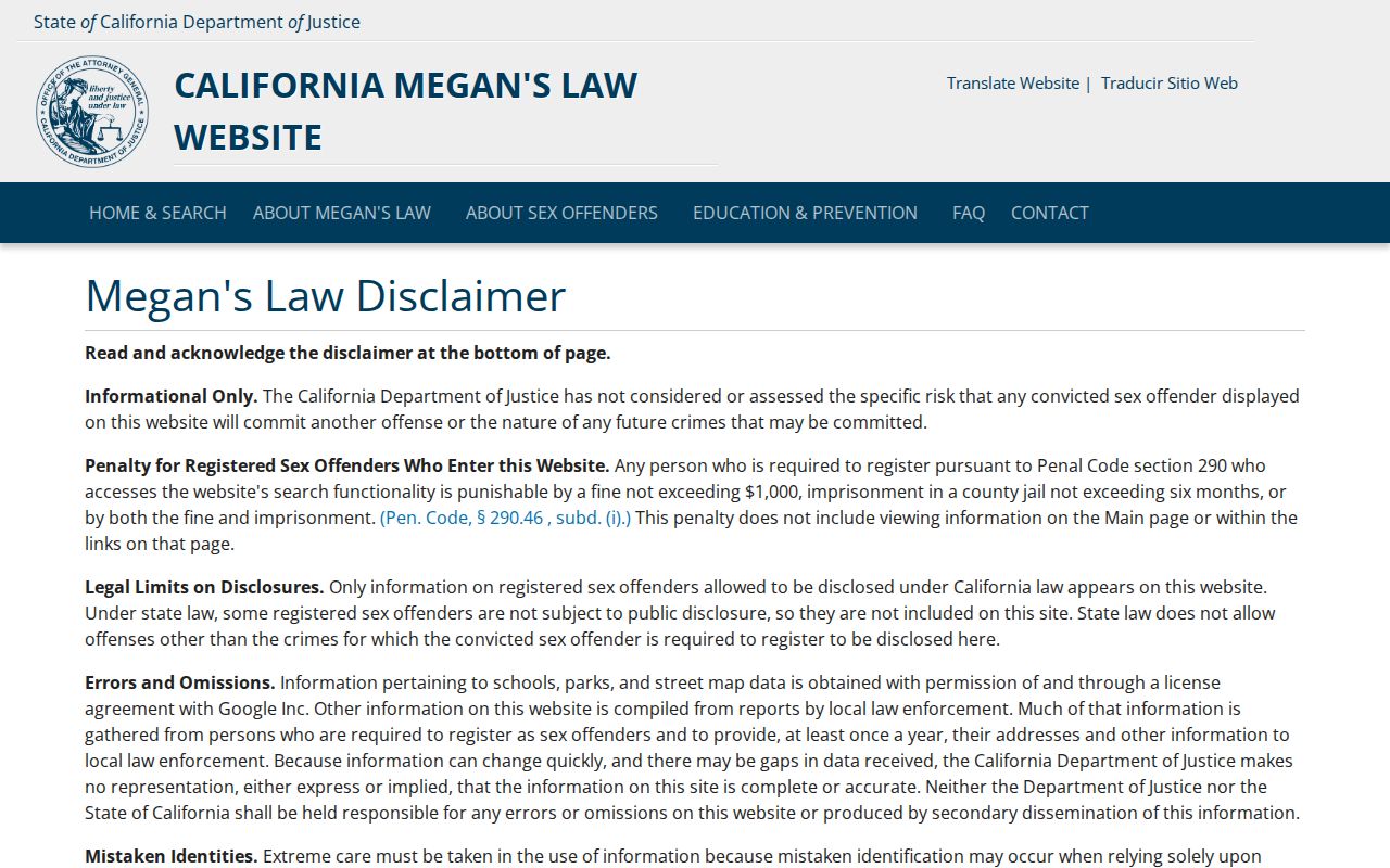 Rosemead people directories California public safety registry